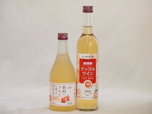 りんご酒2本セット(アップルワイン 信州のりんごワイン) 500ml×2本