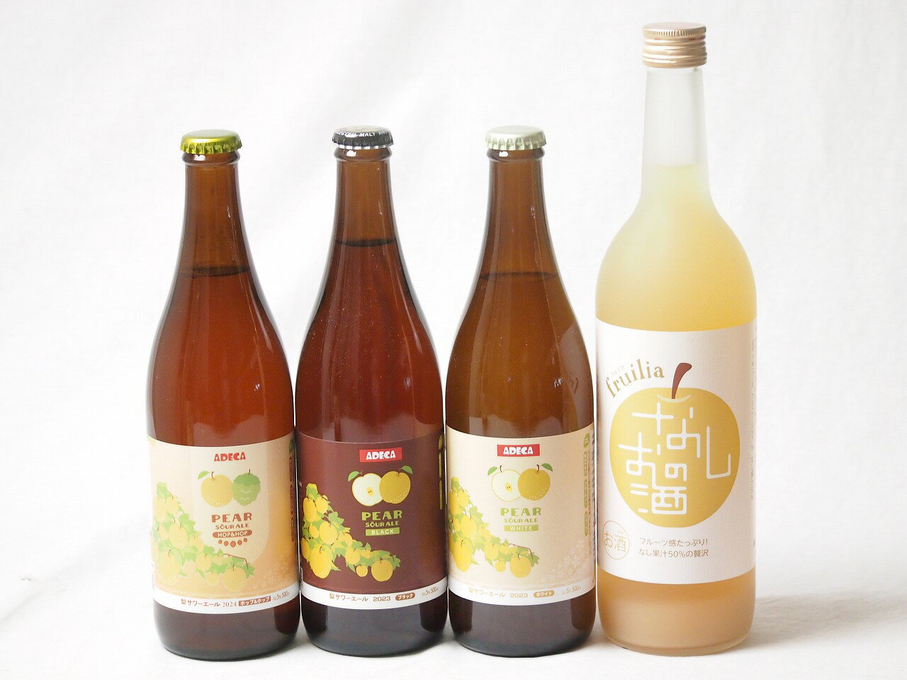 梨の果汁感たっぷり4本セット(アデカ 梨サワーエールホップ＆ホップ5度(千葉県) アデカ 梨サワーエール..