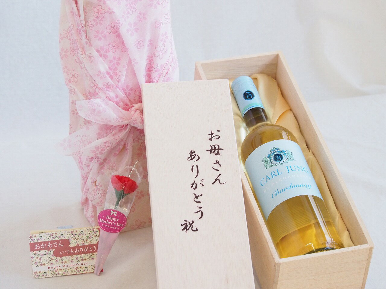 【最大2000円オフクーポン27日1:59迄】母の日 お母さんありがとう木箱セット ノンアルコールワ
