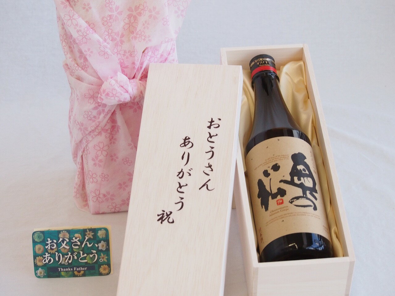 父の日 おとうさんありがとう木箱セット 奥の松醸造 あだたら吟醸奥の松 福島県 720ml 父の日カード付