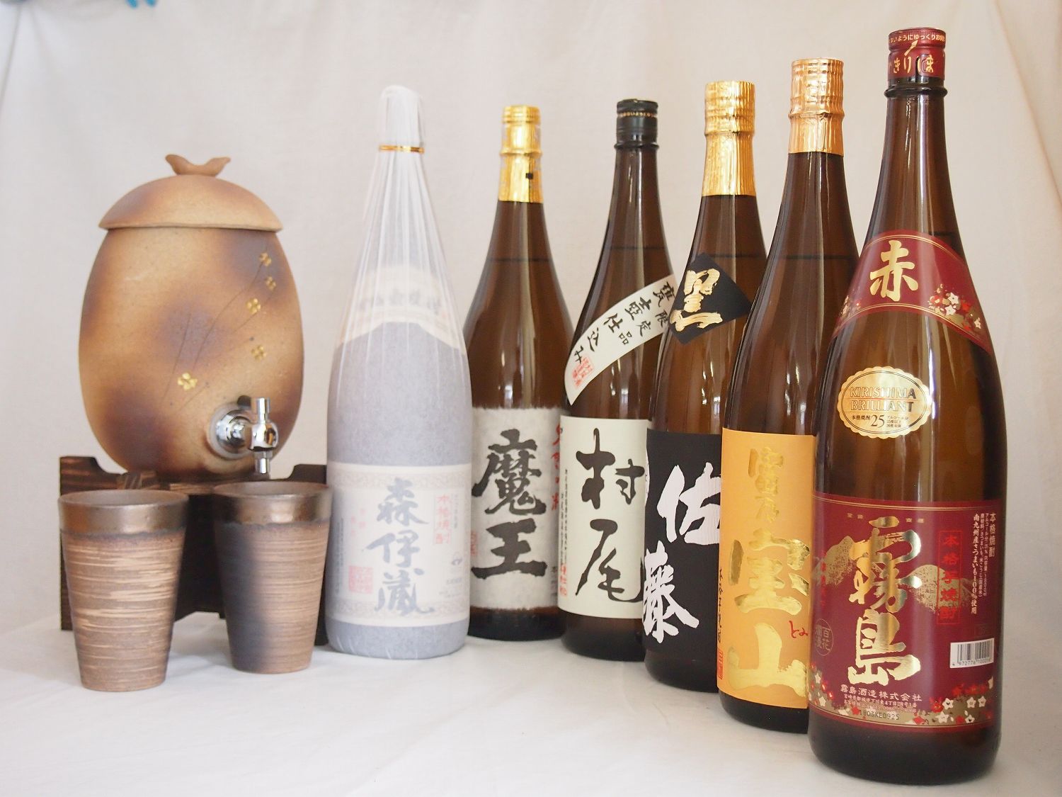 信楽焼・明山窯 焼酎サーバー 火色金小紋 220...の商品画像