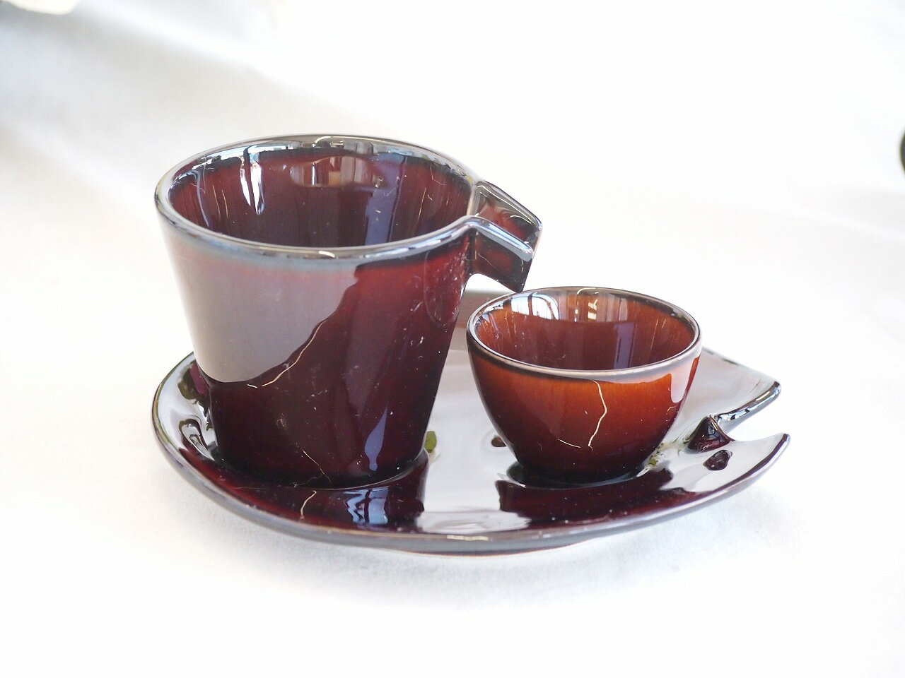 【訳あり店頭現品限り】日本酒用陶器酒器3点セット