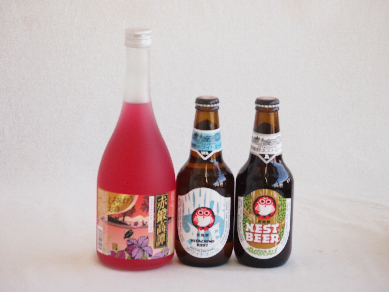 鍛高譚とクラフトビール3本セット(合同酒精赤鍛高譚20度(北海道) 常陸野 アンバーエール(茨城県) 常陸..