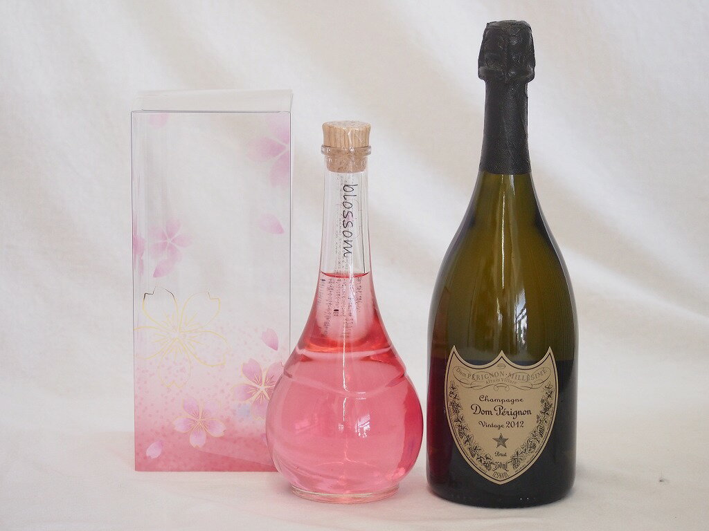 正規ドンペリと中野BC Blossom ブロッサムさくら梅酒 500ml　2本セット