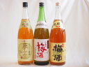 梅酒3本セット(芋焼酎仕込五代梅酒(鹿児島) 国産梅100%夢の実(宮崎) 青梅使用小正の梅酒(鹿児島)) 1800ml×3本