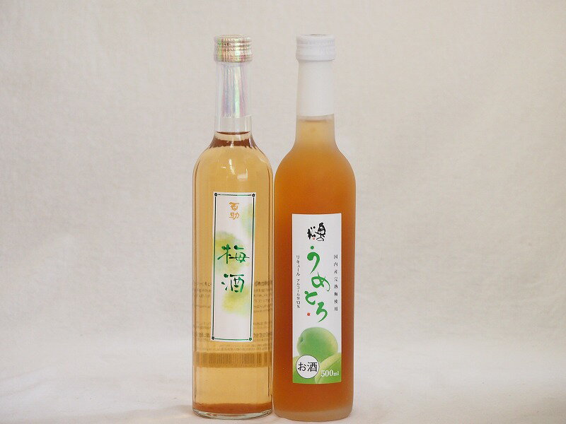 梅酒特集2本セット(奥の松純米酒ベースうめとろ(福島) 百助梅酒(大分)) 500ml×2本