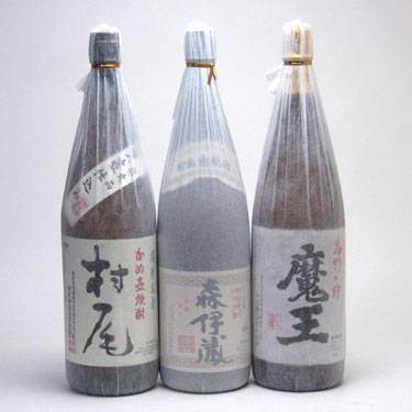 森伊蔵 セレクション史上最強芋焼酎福袋3本セット(森伊蔵 村尾 魔王)1800ml×3本