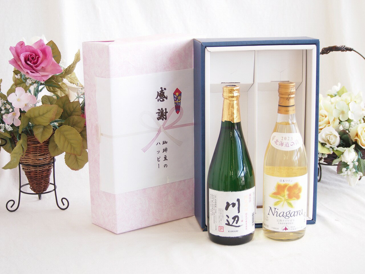【最大2000円オフクーポン16日1:59迄】感謝の贈り物ボックス フルーティーな香り球磨焼酎と国産ワインセット(山梨 マスカットベーリーA 赤ワイン 重口(山梨県)750ml純米焼酎川辺(熊本県)720ml