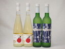 京都丹波フルーツワイン4本セット京都青谷梅わいん2本 Cider 青森弘前産りんご使用2本 計500ml×2本