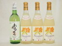 日本産葡萄100%おたるワイン4本セット 完熟ナイアガラ白1本 白3本 (北海道)720ml×4本