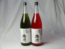 こんな梅酒福袋が欲しかったぁ 飲み比べ2本セット(中野BC 緑茶梅酒 赤い梅酒) 1800ml×2本