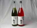 こんな梅酒福袋が欲しかったぁ　飲み比べ2本セット（中野BC 緑茶梅酒 赤い梅酒） 1800ml×2本