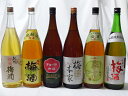 こんな梅酒福袋が欲しかったぁ　飲み比べ6本セット（中野BC 蜂蜜梅酒 五代梅酒 中埜酒造 おばあちゃんの梅酒 北川本家 夢の実 小正の梅酒 チョーヤ梅酒） 1800ml×6本