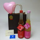 お誕生日 風船セット果物梅酒2本セット りんご梅酒 もも梅酒 (福岡県)合計720ml×2本 メッセージカード ハート風船 ミニチョコ付き