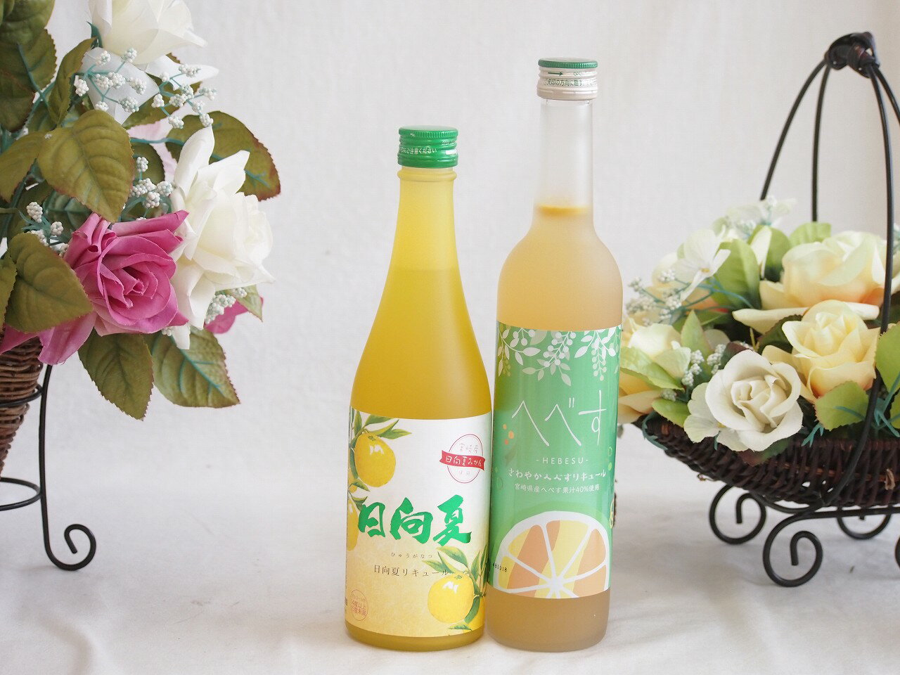【最大2000円オフクーポン10日1:59迄】柑橘系のお酒特集 2本セット(高千穂日向夏14度(宮崎県) さわやかへべすリキュール14度(宮崎県)) 500ml×2本