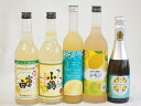 5本セット(紀州の梅酒とレモン12度(和歌山県) さわやかレモンリキュール14度(宮崎県) 薩摩スパークリングレモン8度(鹿児島県) レモンチュウハイの素 富士...