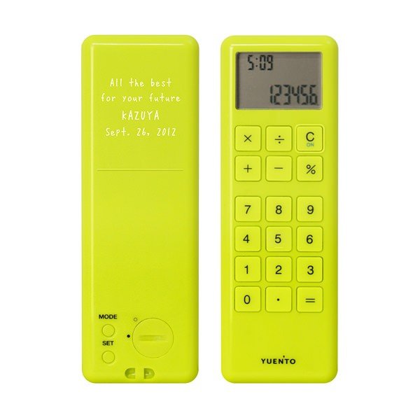 贈り物セット モバイルカリキュレーター グリーン