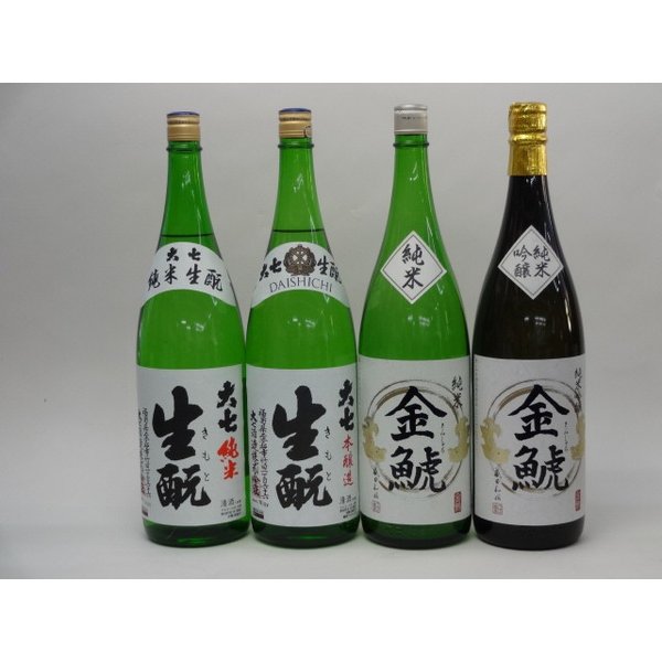 特選日本酒セット 大七 金鯱 4本セット 大七生もと(純米 本醸造) 金鯱(純米 純米吟醸) 1800ml×4本 4本セット 大 1