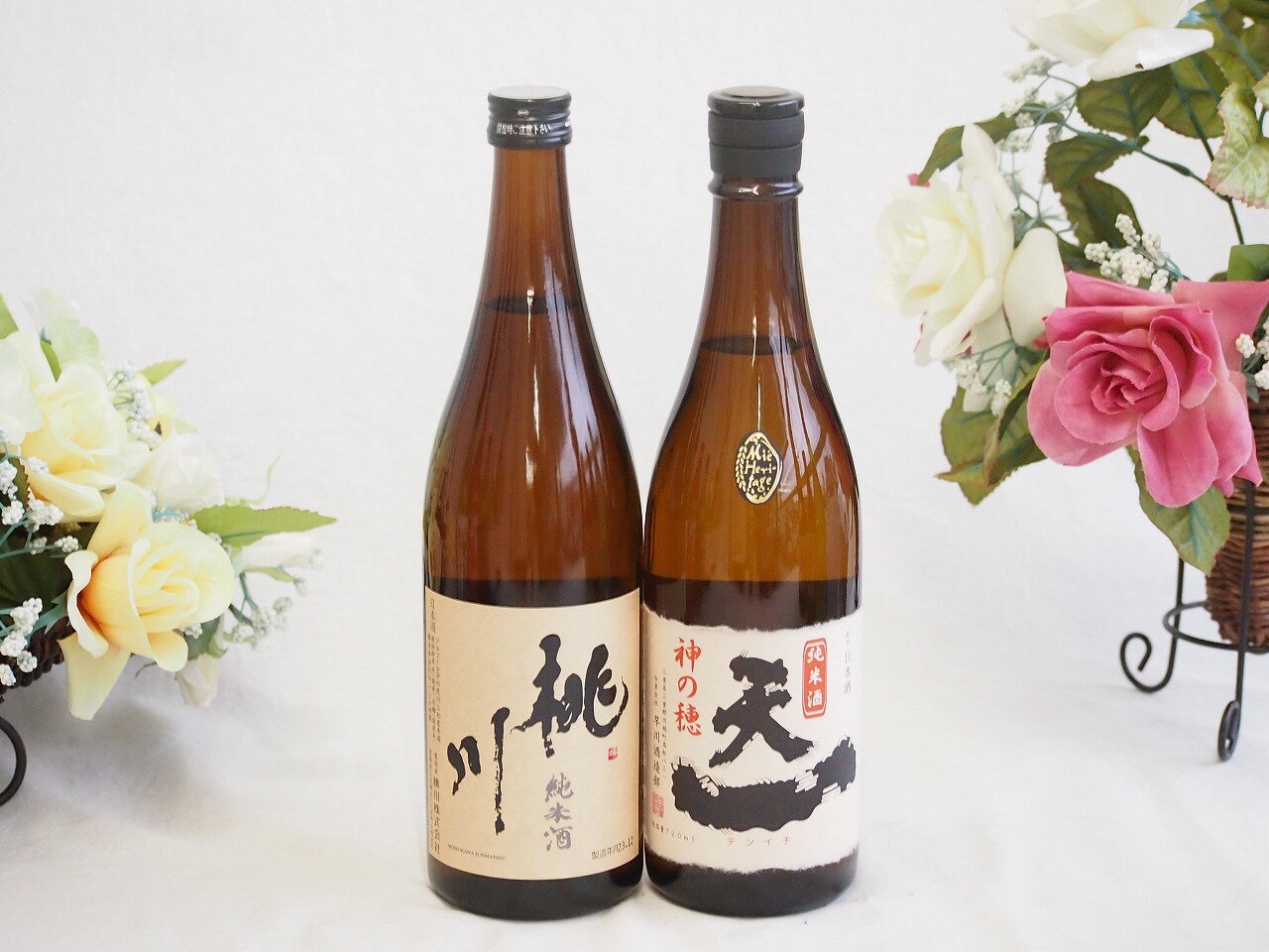 地酒純米酒特集2本セット(桃川 純米酒(青森県) 早川酒造 天一 純米酒(三重県)) 720ml×2本