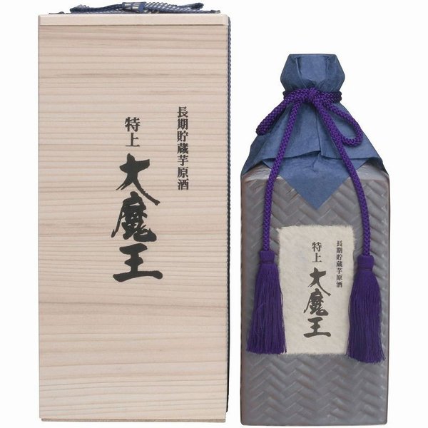 Rakuten - 【最大2000円オフクーポン11日1:59迄】3本セット 特上大魔王 薩摩本格芋焼酎 長期貯蔵芋原酒 36度 ギフト桐箱入り 濱田酒造 600ml×3本