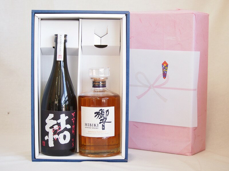 春の贈り物ギフト感謝贈り物ボックス 洋酒焼酎2本セット（ウイスキー響700ml 芋焼酎結720ml）