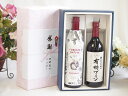 夏の贈り物お中元 感謝の贈り物ボックス イタリア黒葡萄品種赤ワインと酸化防止剤無添加ワインセット(酸化防止剤無添加 契約農場の有機赤ワイン やや甘口(長野県)7...
