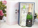 夏の贈り物お中元 感謝の贈り物ボックス イタリアソアーヴェ白ワインと国産ワインセット(塩尻ナイアガラスパークリング白ワインやや甘口(長野県)720mlフォレスタ...