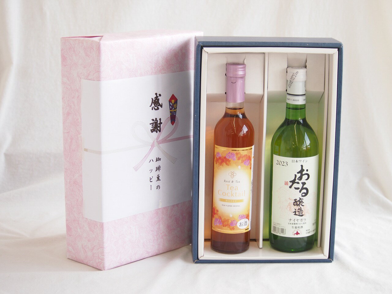 感謝の贈り物ボックス 紅茶カクテルと国産ワインセッ