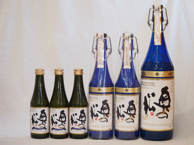 スパークリング日本酒大中小6本セット 純米大吟醸 奥の松(福島県)1600ml×1 720ml×2 290ml×3