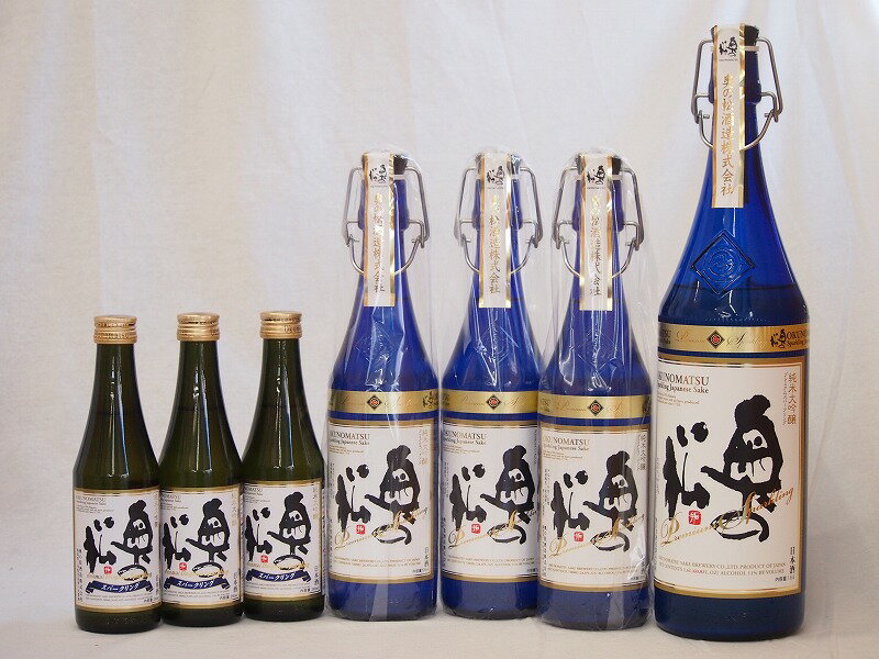 スパークリング日本酒大中小7本セット 純米大吟醸 奥の松(福島県)1600ml×1 720ml×3 290ml×3