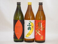 焼き芋×バナナの本格芋焼酎 小正醸造 小鶴 the Banana 濱田酒造 海童 田崎酒造 鬼火 25度 (鹿児島県)900ml×3本