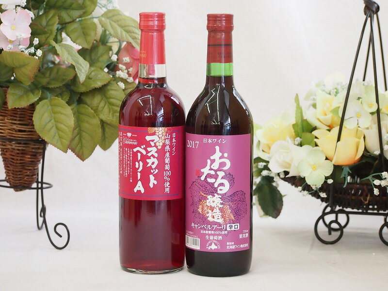 日本産葡萄100%使用 おたる醸造(北海道) マスカットベリーA(山梨県)720ml×2日本産葡萄100%使用 おたる醸造(北海道) マスカットベリーA(山梨県)720ml×2