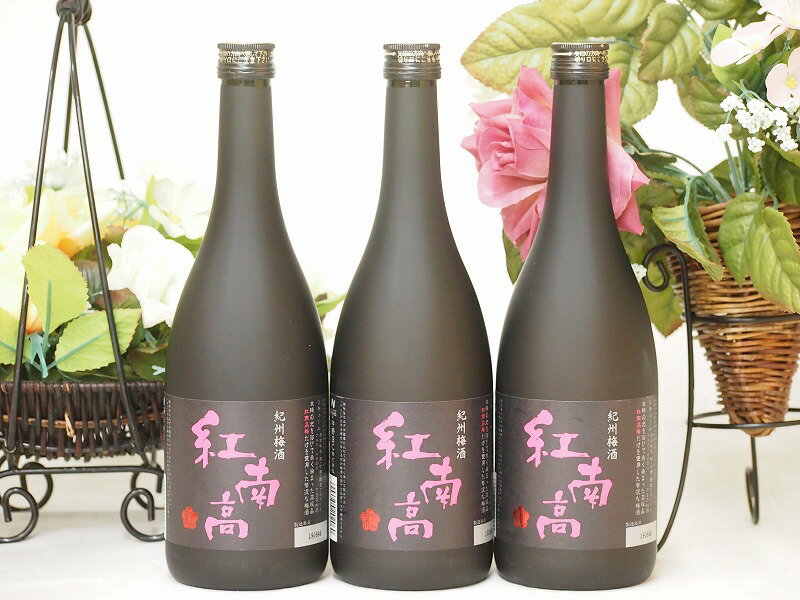 【最大2000円オフクーポン27日1:59迄】中野BC 紀州梅酒 紅南高(和歌山県) 720ml×3本