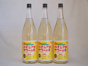 パインアメサワーの素 甘酸っぱくジューシーパイナップル果汁 25度 中野BC(和歌山県)1800ml×5