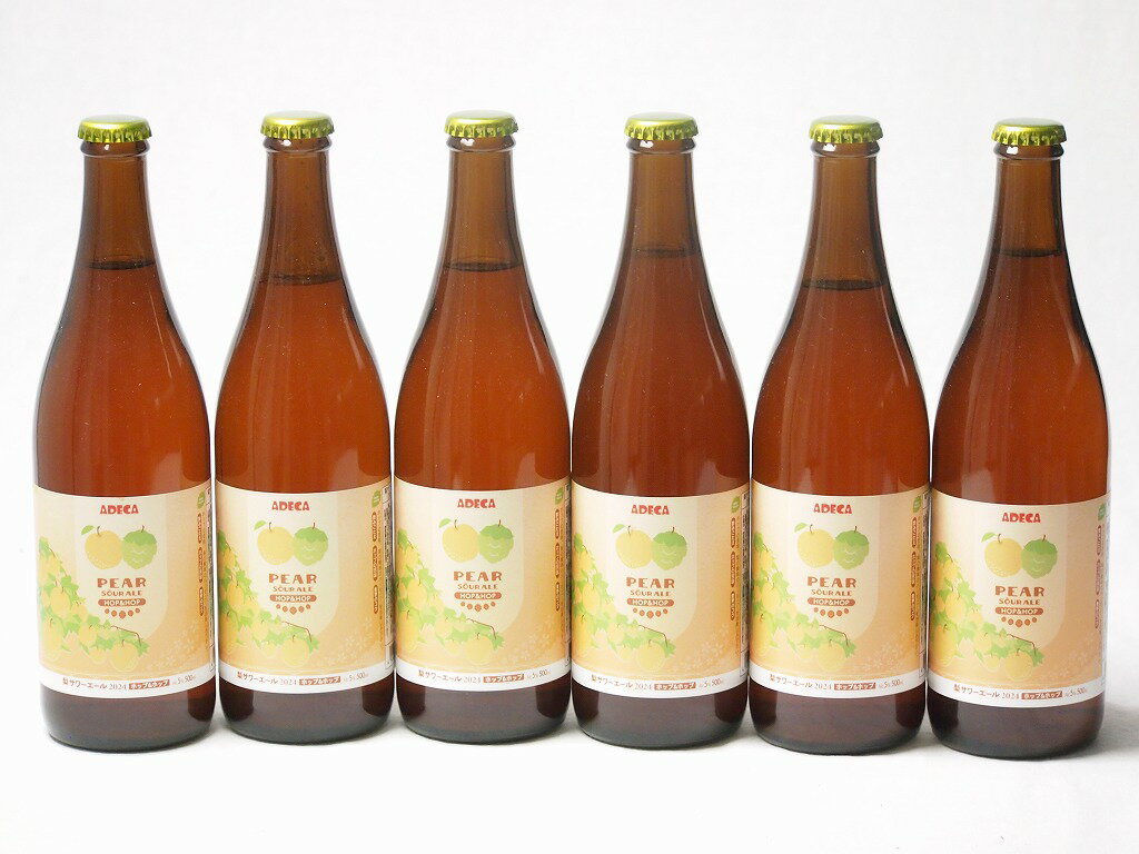 6本セット(梨サワーエール ホップ＆ホップ発泡酒5%千葉県柏市産梨SDGs) 500ml×6本