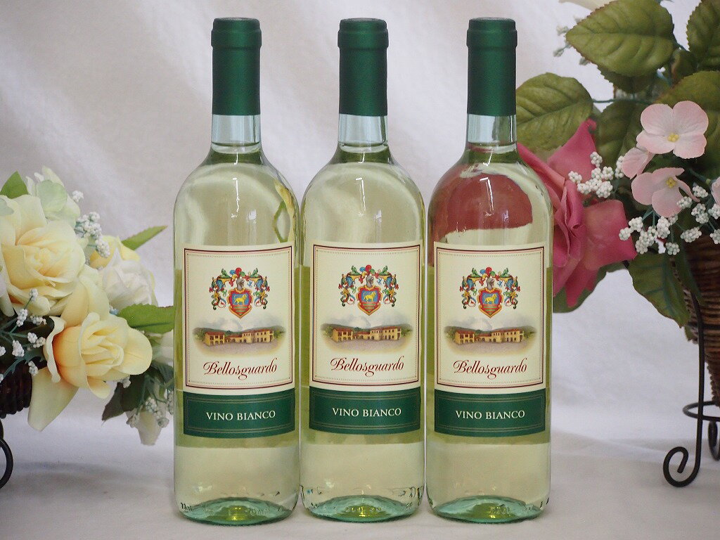 3本セット(イタリア白ワインbellosguardo VINO BLANCO) 750ml×3本3本セット(イタリア白ワインbellosguardo VINO BLANCO) 750ml×3本