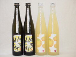 大分県特産リキュールセット かぼす2本×ゆず2本 小野屋酒造 500ml×4本