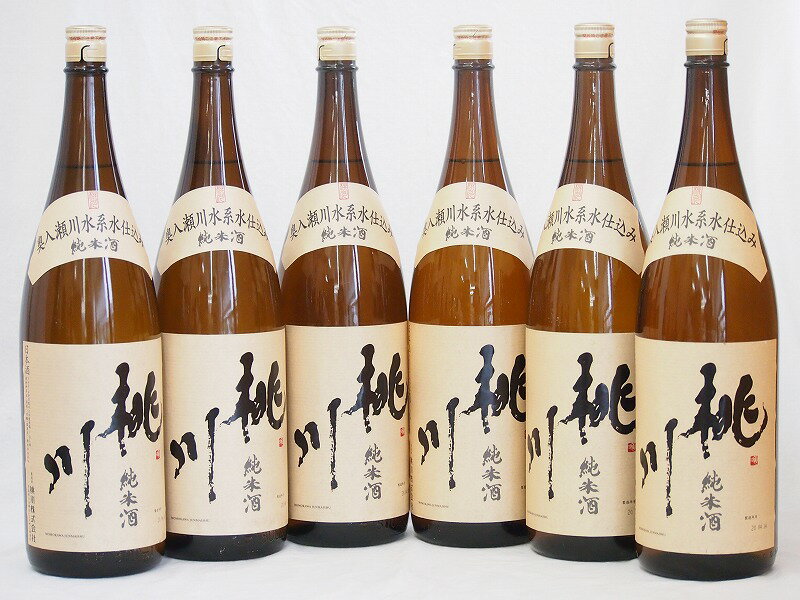 桃川 純米酒 全国燗酒コンテスト最高金賞受賞 (青森県) 1800ml×6本 1