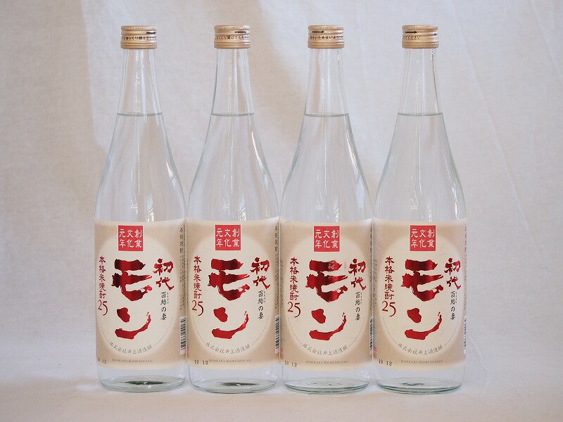 本格米焼酎 初代百助の妻 モン 井上酒造(大分県)720ml×4本