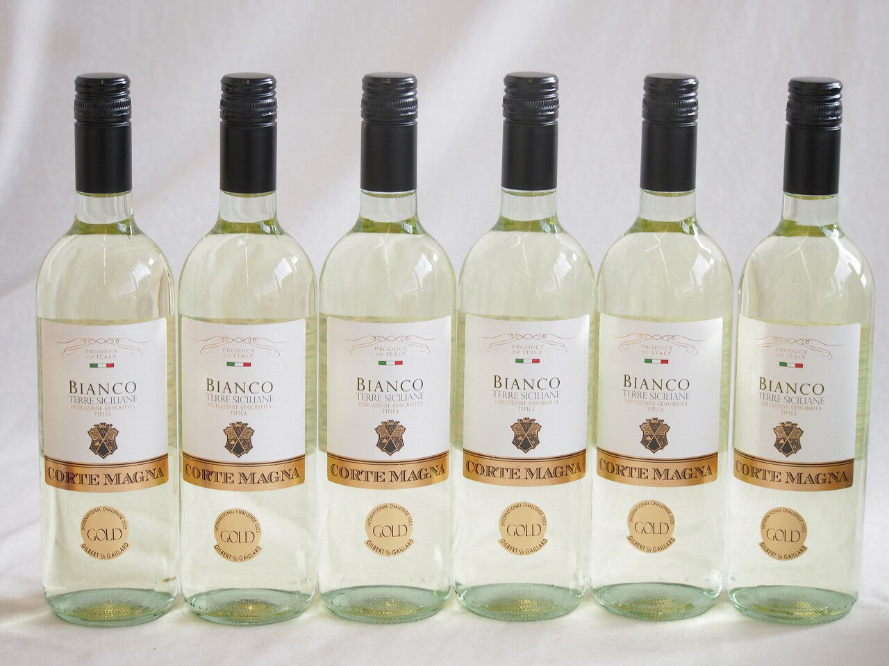 6本セット(イタリア金賞白ワイン コルテマーニャ ビアンコ テッレ シチリアーネ) 750ml×6本