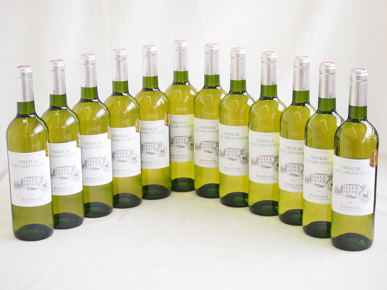 12本セット(金賞ボルドーフランス白ワイン シャトー レ サブロネ) 750ml×12本