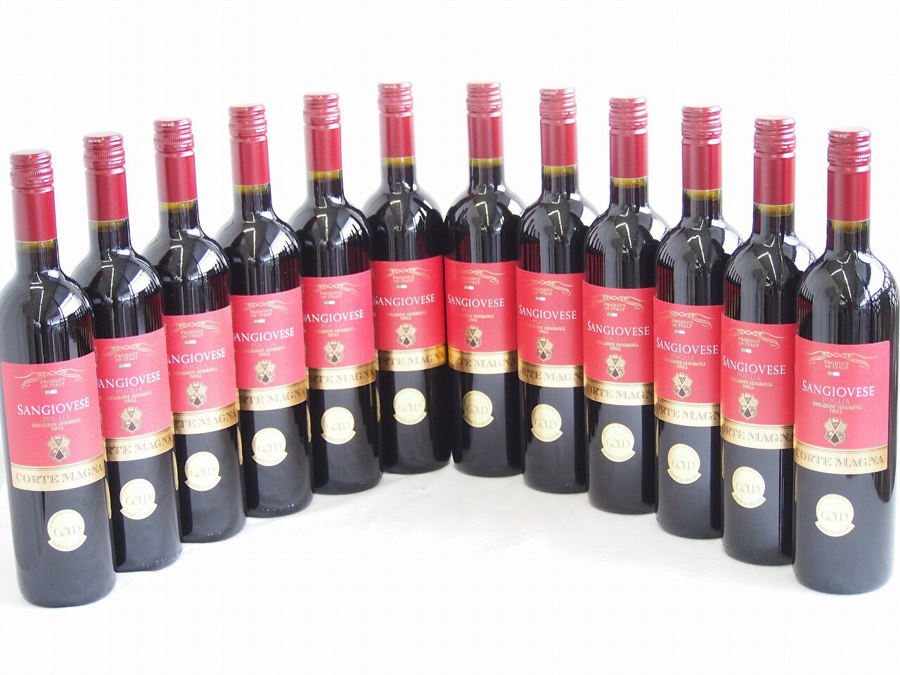12本セット(金賞受賞イタリア赤ワイン コルテマーニャ サンジョヴェーゼ プーリア) 750ml×12本