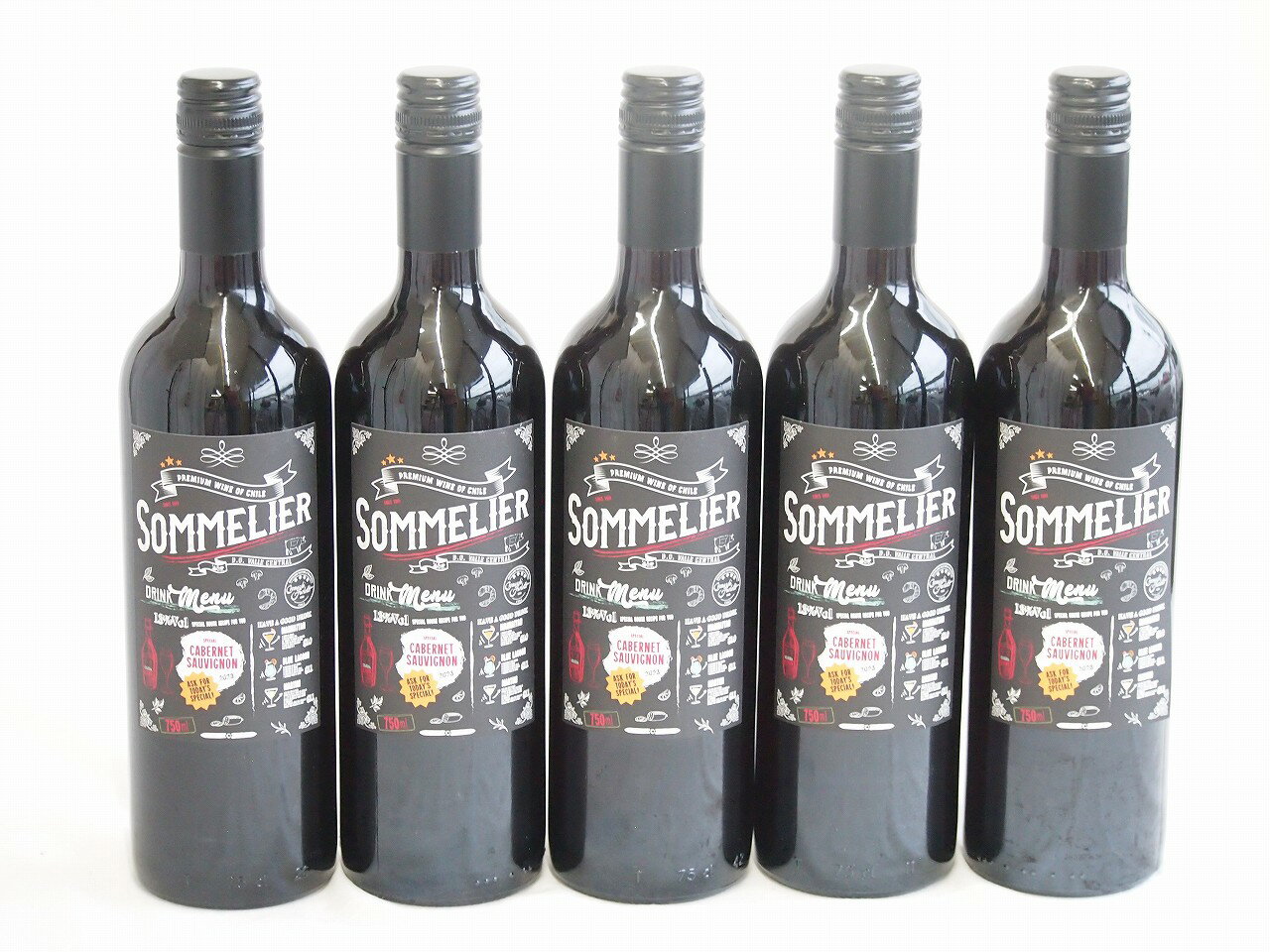 5本セット(チリ赤ワイン クレマスキ フルロッティ ソムリエ カベルネ ソーヴィニヨン(チリ)) 750ml×5本
