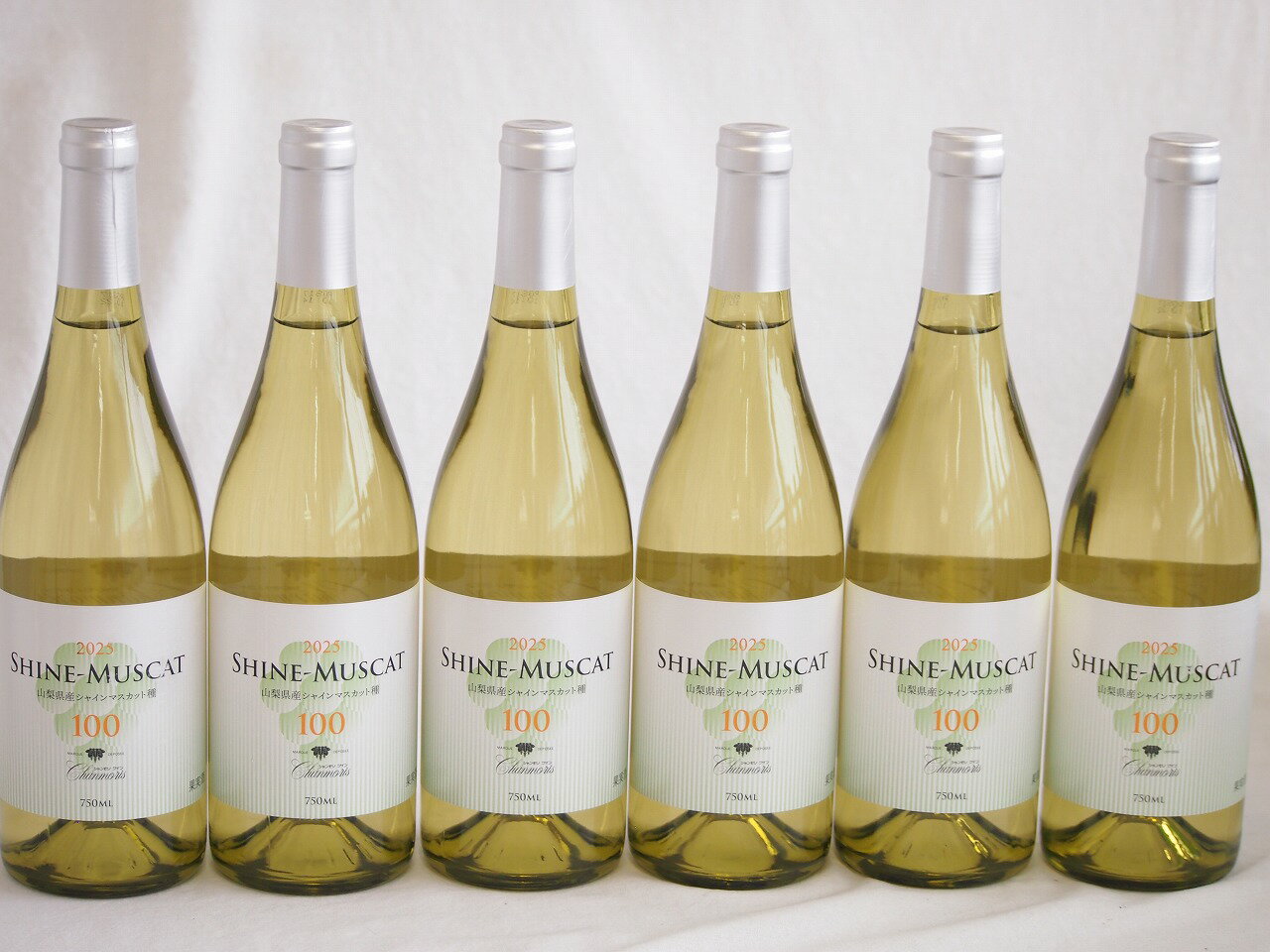 6本セット(シャインマスカット100ワインやや甘口(山梨県)) 750ml×6本