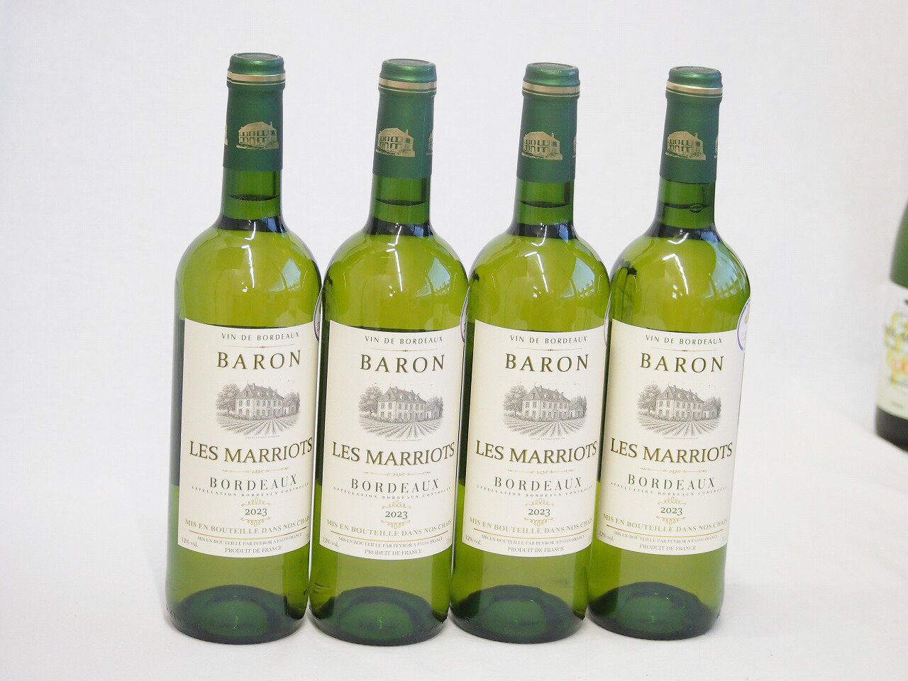 4本セット(金賞受賞フランス白ワインバロン・レ・マリオッツ) 750ml×4本