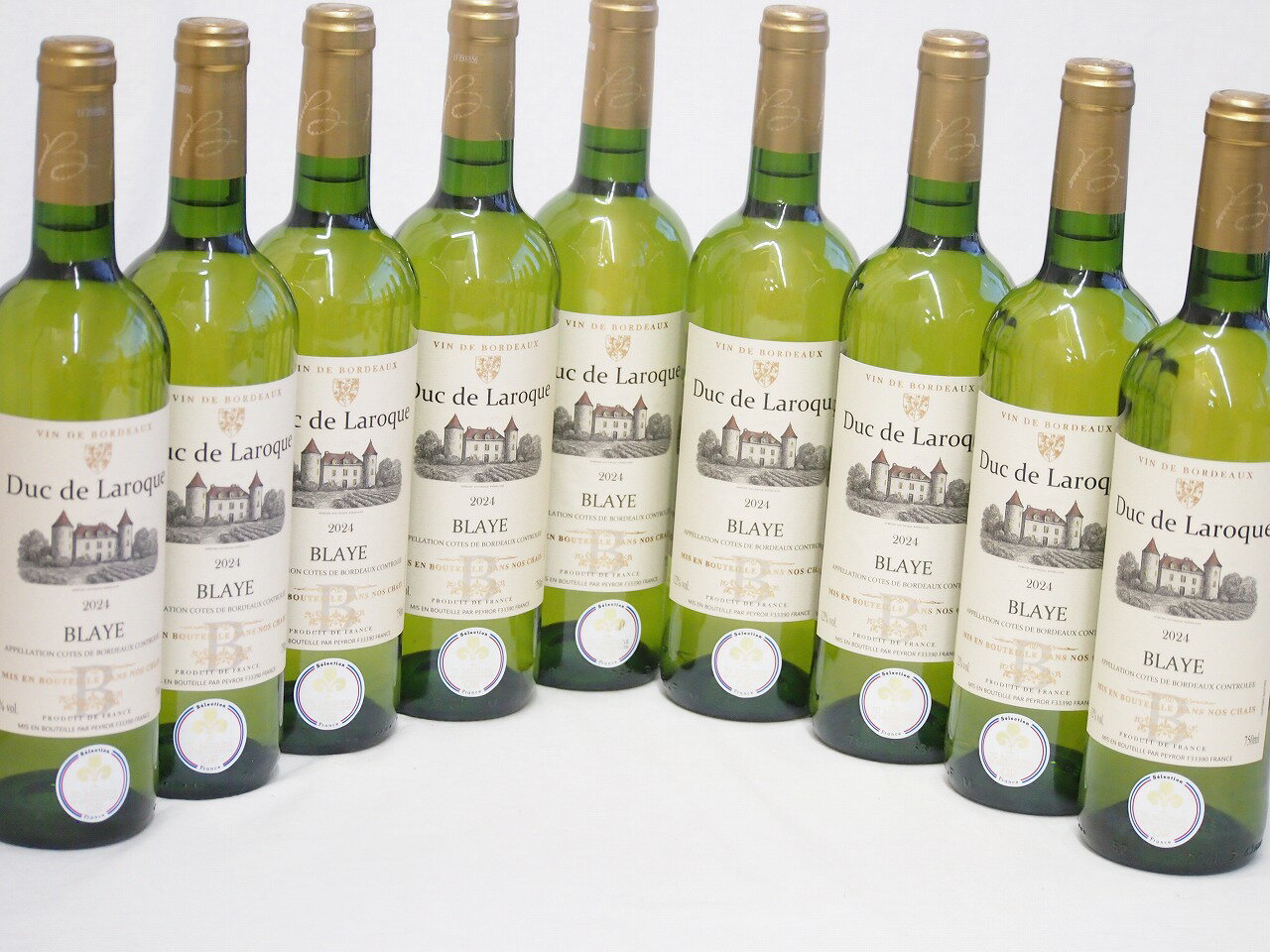 【最大2000円オフクーポン26日1:59迄】9本セット(金賞受賞フランス白ワイン デュック ド ラロック) 750ml×9本