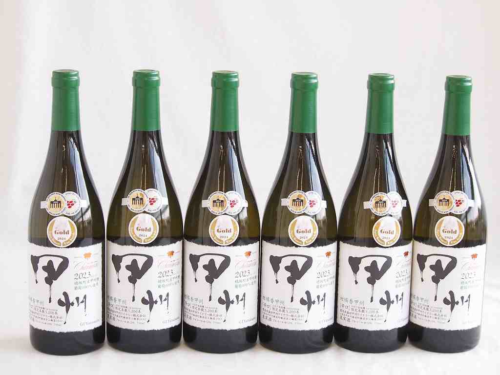 6本セット(柑橘香穂坂町産甲州種葡萄100%使用坂 白ワイン(山梨県)) 750ml×6本