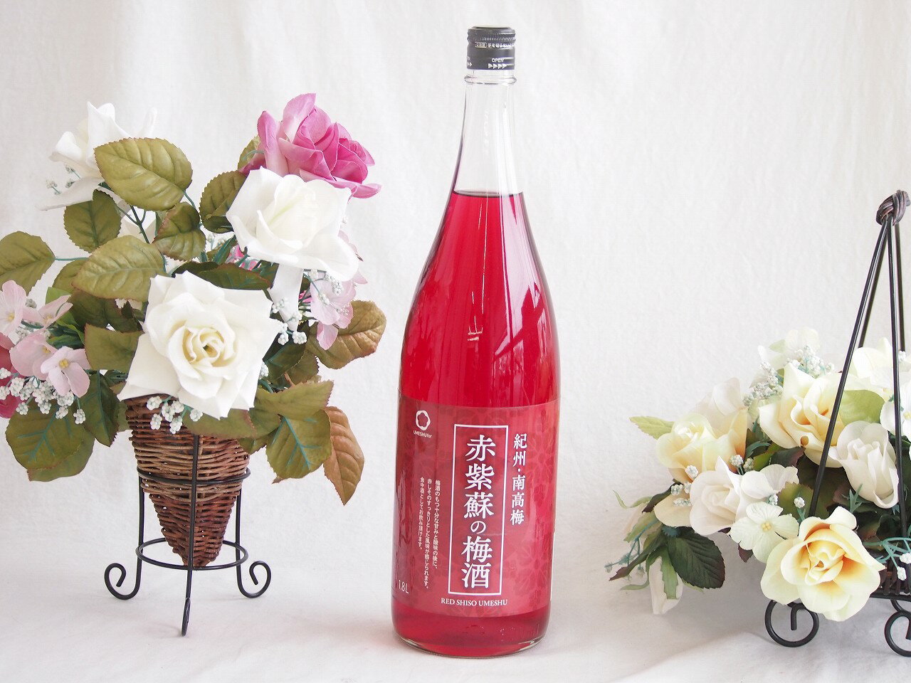 和歌山の赤紫蘇香る 赤紫蘇の梅酒alco12度 1800ml×1本