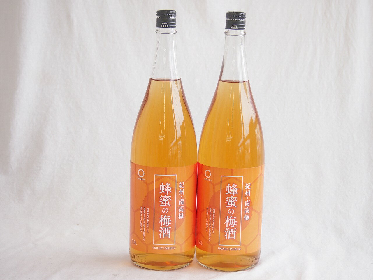 2本セット(蜂蜜フレーバー梅酒 蜂蜜の梅酒alco12度(和歌山県)) 1800ml×2本