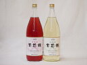 信州産葡萄棚セット ロゼワイン×1本 白ワイン×1本 中口(長野県)1800ml×2